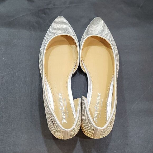 BRAND NEW JUICY COUTURE JEWEL STUDDED D'ORSAY POINTED TOE SLIP-ON FLAT S… - Picture 9 of 14